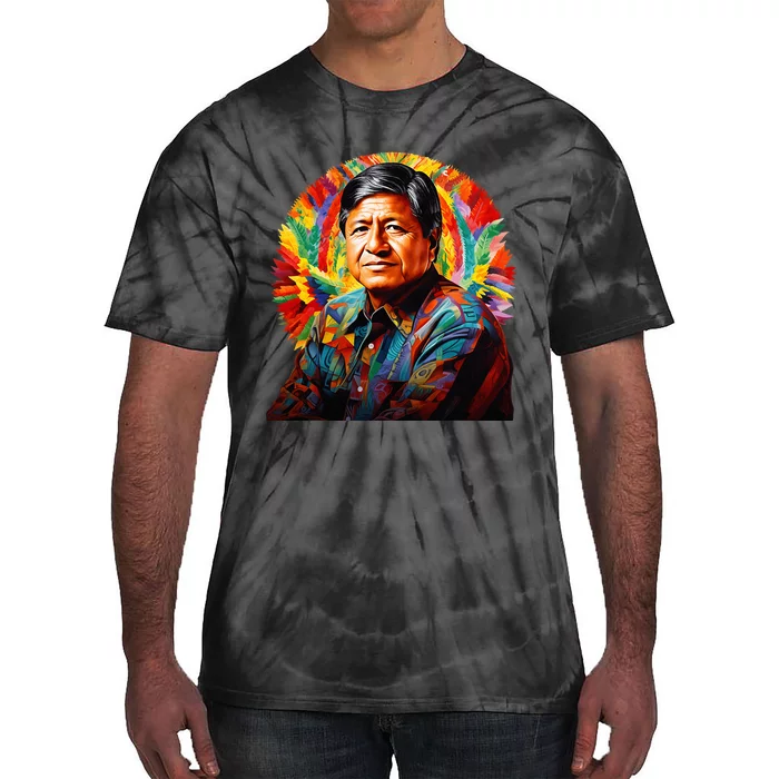 Cesar Chavez Hispanic Heritage Month Tie-Dye T-Shirt