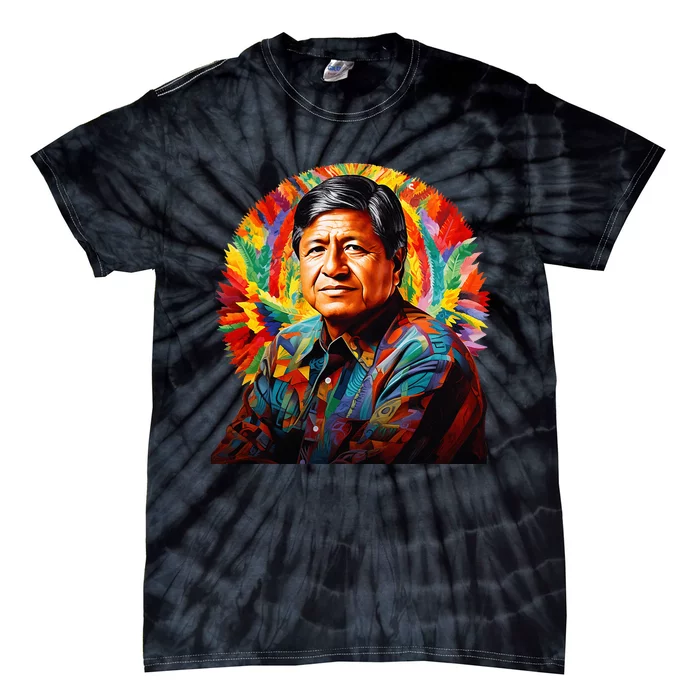 Cesar Chavez Hispanic Heritage Month Tie-Dye T-Shirt