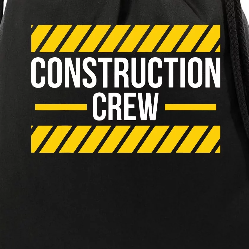 Construction Crew Highway Worker Drawstring Bag