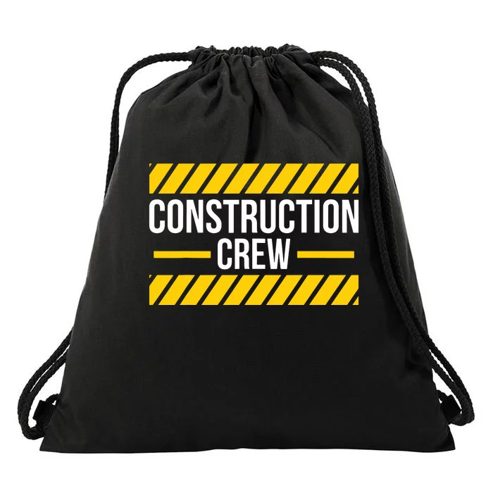 Construction Crew Highway Worker Drawstring Bag