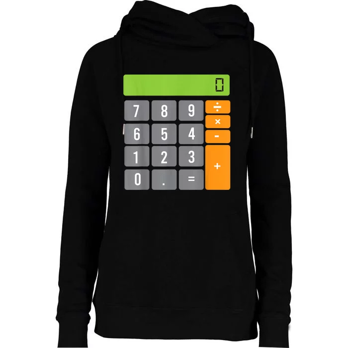 Calculator Costume Halloween Easy Cosplay Math Geek Outfit Womens Funnel Neck Pullover Hood