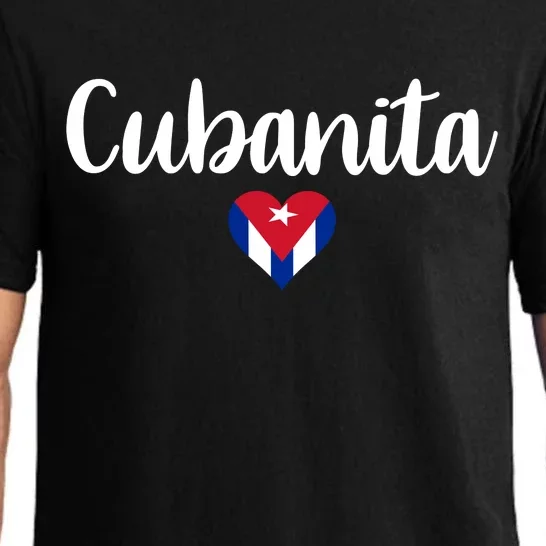 Cubanita Cuban Heart Cuba Flag Pajama Set