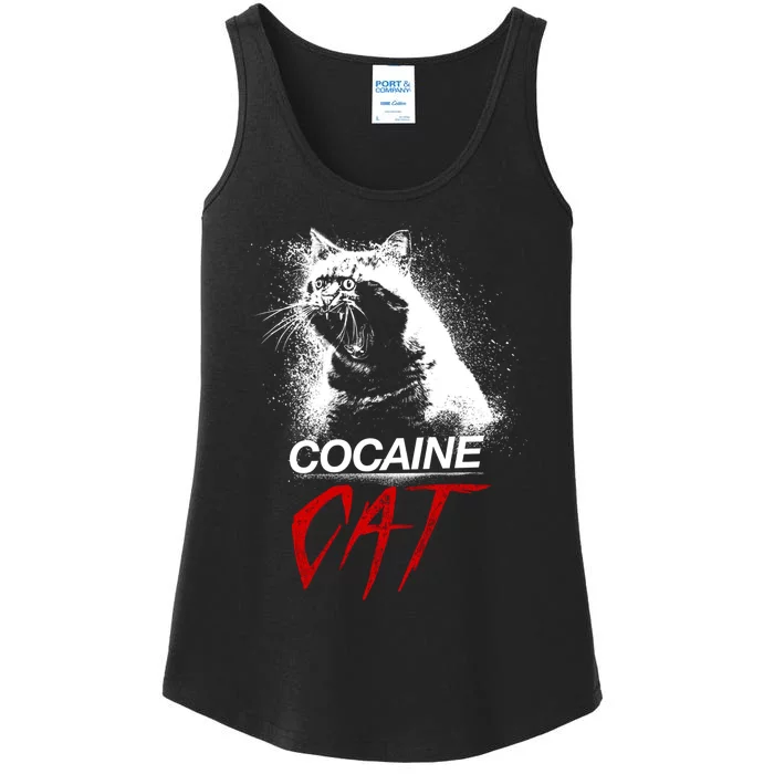 Cocaine Cat Horror Cat Ladies Essential Tank