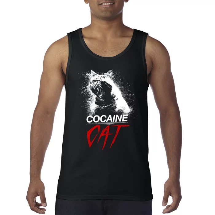 Cocaine Cat Horror Cat Tank Top