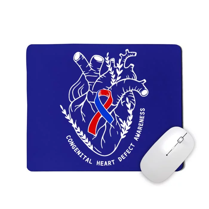 Chd Congenital Heart Defect Disease Awareness Ribbon Warrior Mousepad