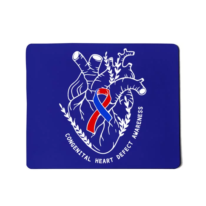 Chd Congenital Heart Defect Disease Awareness Ribbon Warrior Mousepad