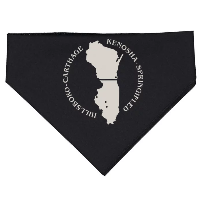 Carthage College Historic Campus Design Wisconsin & Illinois USA-Made Doggie Bandana