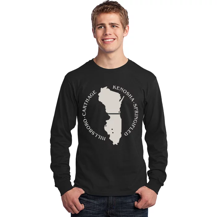 Carthage College Historic Campus Design Wisconsin & Illinois Long Sleeve Shirt