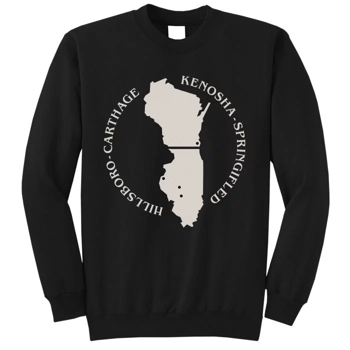 Carthage College Historic Campus Design Wisconsin & Illinois Sweatshirt