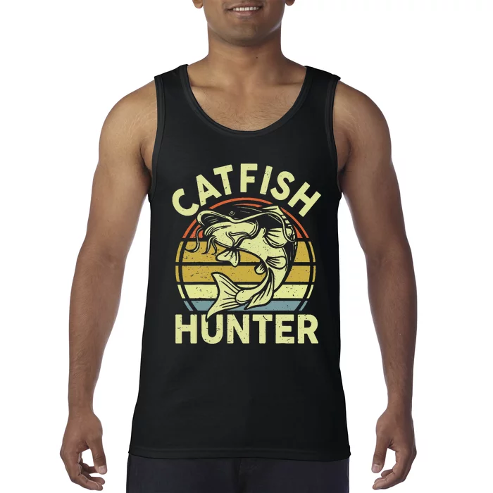 Catfishing Catfish Hunter  Gift Funny Fishing Tank Top