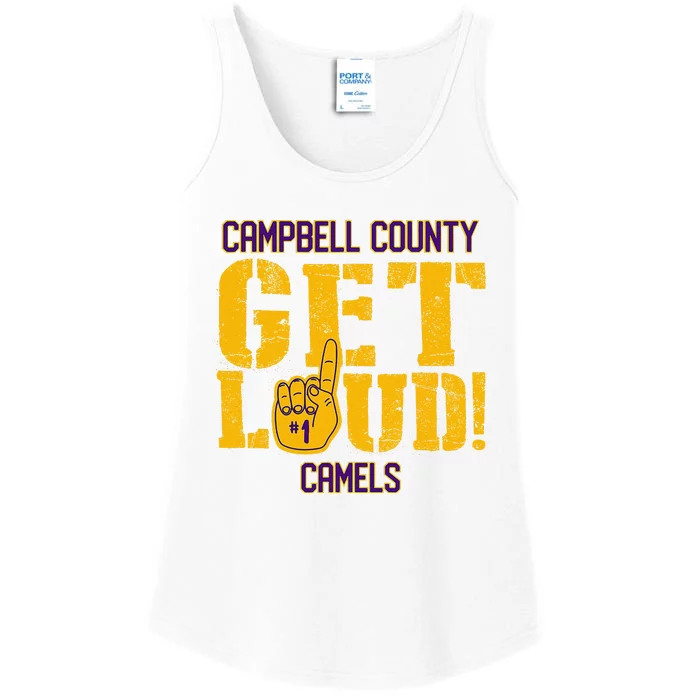 Campbell County High School Get Loud Camels Ladies Essential Tank