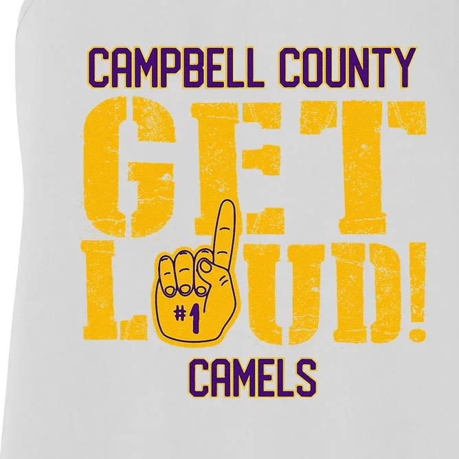 Campbell County High School Get Loud Camels Women's Racerback Tank