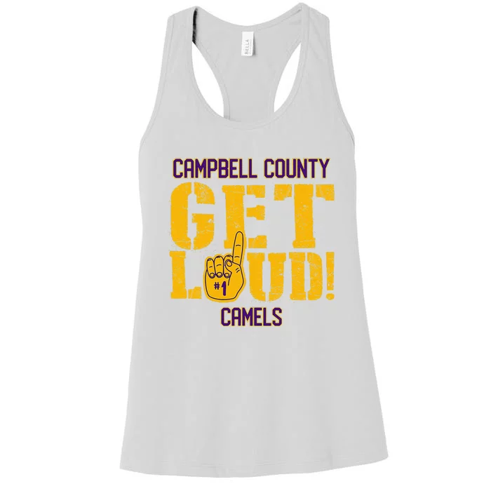 Campbell County High School Get Loud Camels Women's Racerback Tank