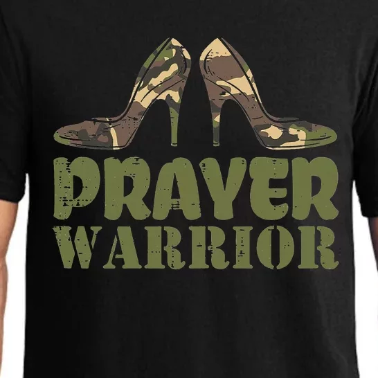 Christian Camo Heels Prayer Warrior Faith God Jesus Pajama Set