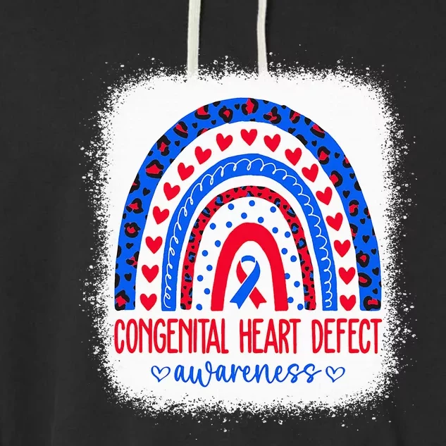 Chd Congenital Heart Defect Awareness Month Garment-Dyed Fleece Hoodie