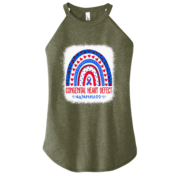 Chd Congenital Heart Defect Awareness Month Women’s Perfect Tri Rocker Tank