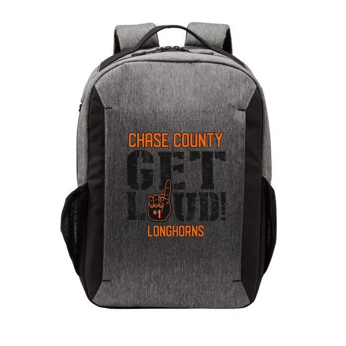 Chase County High School Get Loud Longhorns Vector Backpack