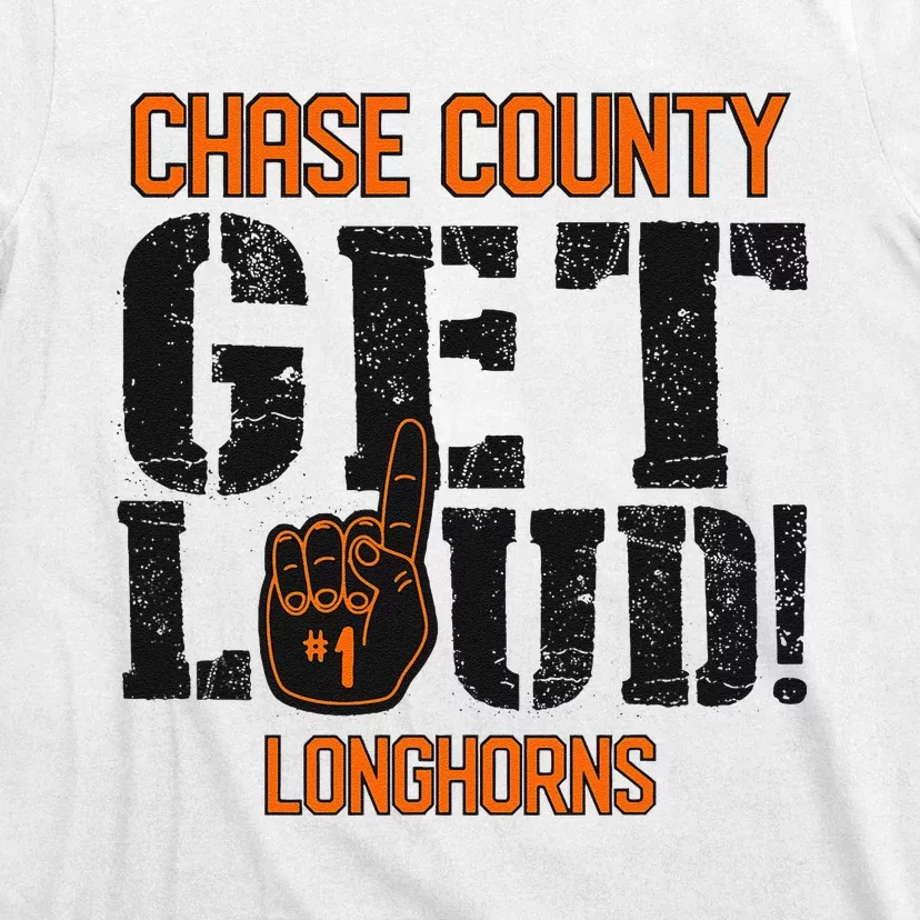 Chase County High School Get Loud Longhorns T-Shirt