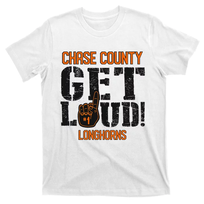 Chase County High School Get Loud Longhorns T-Shirt