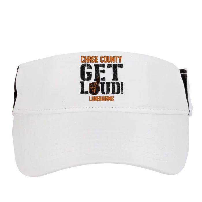 Chase County High School Get Loud Longhorns Adult Drive Performance Visor