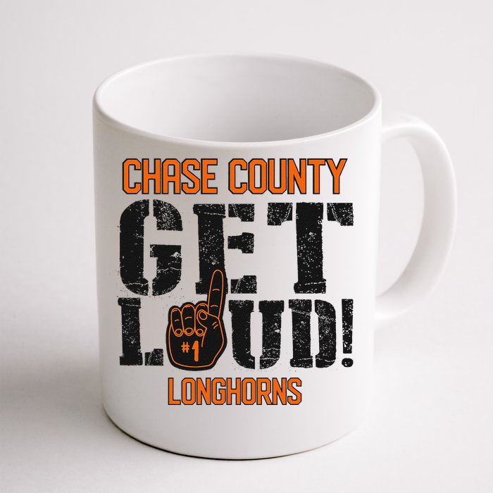 Chase County High School Get Loud Longhorns Front & Back Coffee Mug