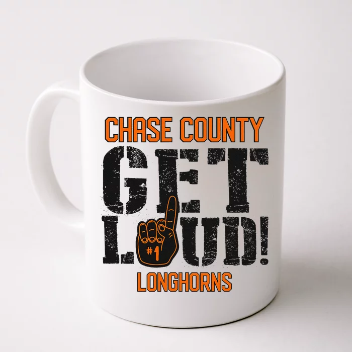 Chase County High School Get Loud Longhorns Front & Back Coffee Mug