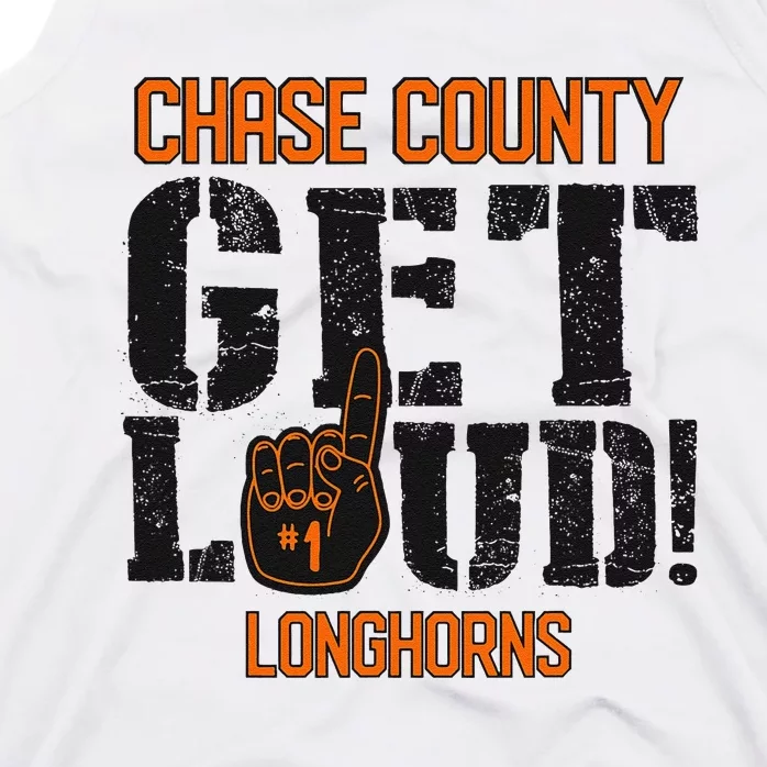 Chase County High School Get Loud Longhorns Tank Top