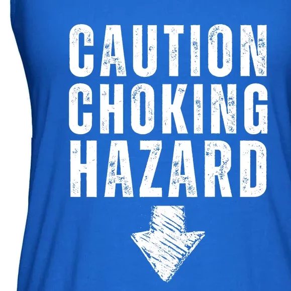 Caution Choking Hazard Ladies Essential Flowy Tank