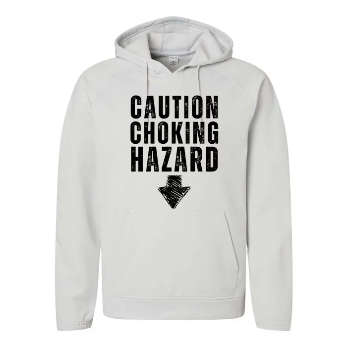 Caution Choking Hazard Performance Fleece Hoodie