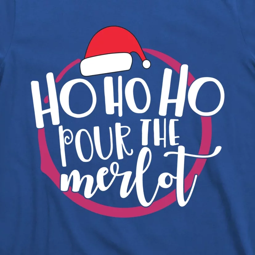 Christmas Costume Ho Ho Ho Pour The Merlot Xmas Cool Gift T-Shirt