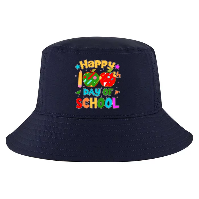 Cute Colorful Happy 100th Day Of School Cool Comfort Performance Bucket Hat