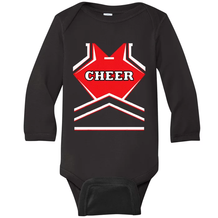 Cheerleader Costume Halloween Cheer Team Kids Baby Long Sleeve Bodysuit