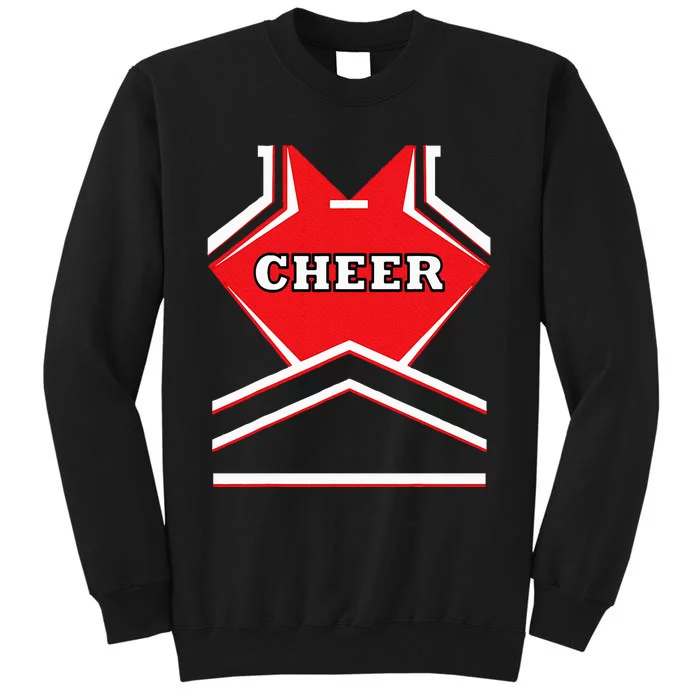 Cheerleader Costume Halloween Cheer Team Kids Tall Sweatshirt