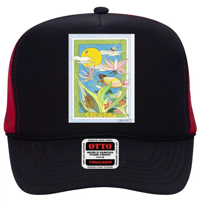 Cicadas High Crown Mesh Trucker Hat