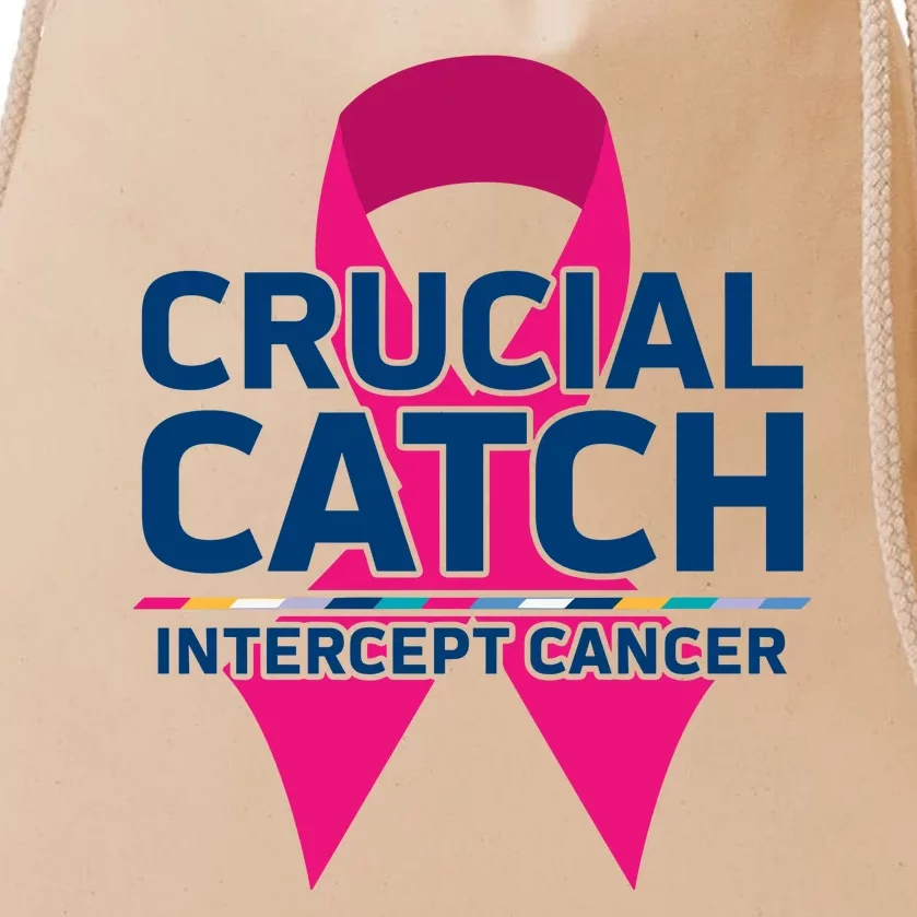 Crucial Catch Intercept Cancer Drawstring Bag