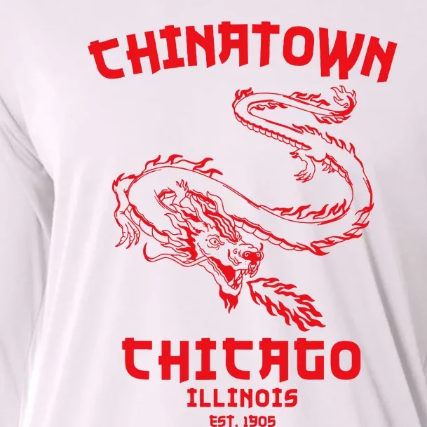 Chicago Chinatown Illinois Chinese American Loop South Side Cooling Performance Long Sleeve Crew