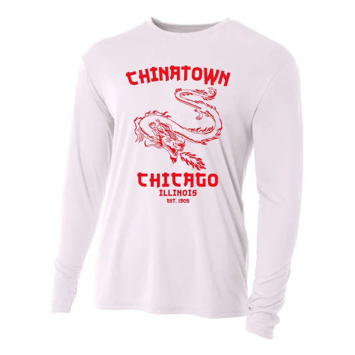 Chicago Chinatown Illinois Chinese American Loop South Side Cooling Performance Long Sleeve Crew