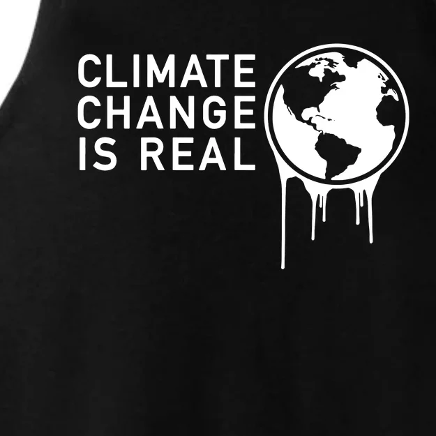 Climate Change Is Real Ladies Tri-Blend Wicking Tank