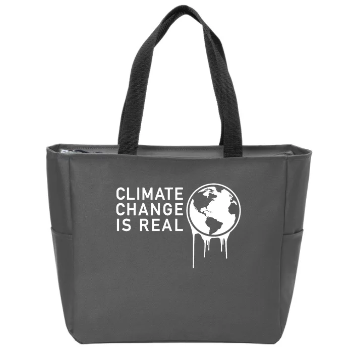 Climate Change Is Real Zip Tote Bag