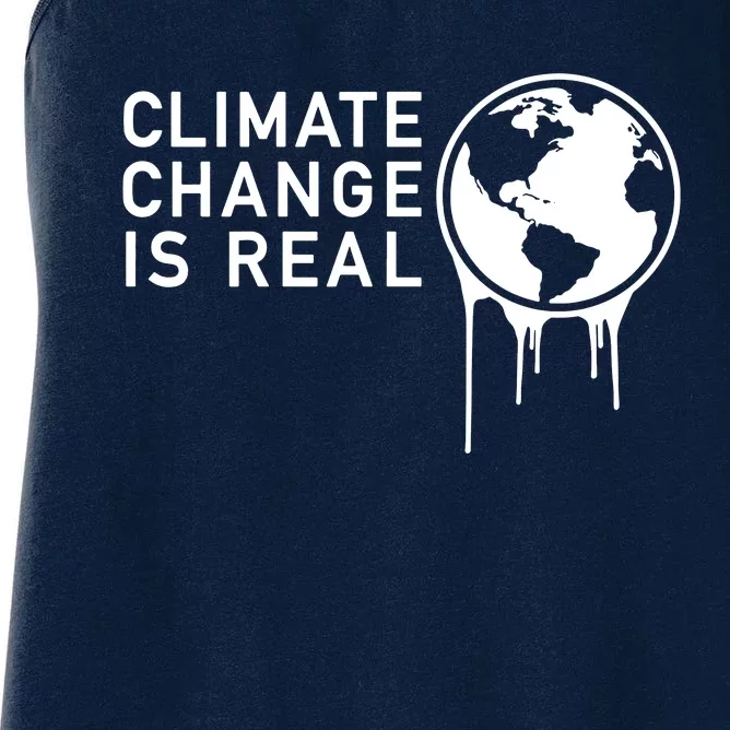 Climate Change Is Real Women's Racerback Tank