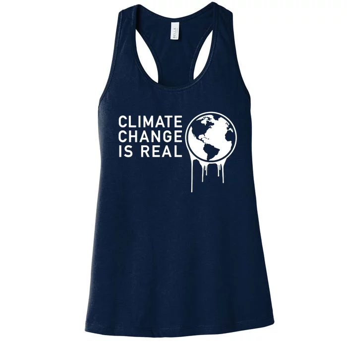 Climate Change Is Real Women's Racerback Tank