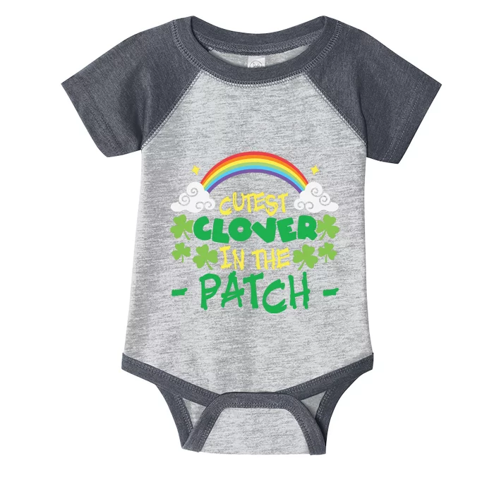 Cutest Clover In The Patch Rainbow Infant Baby Jersey Bodysuit