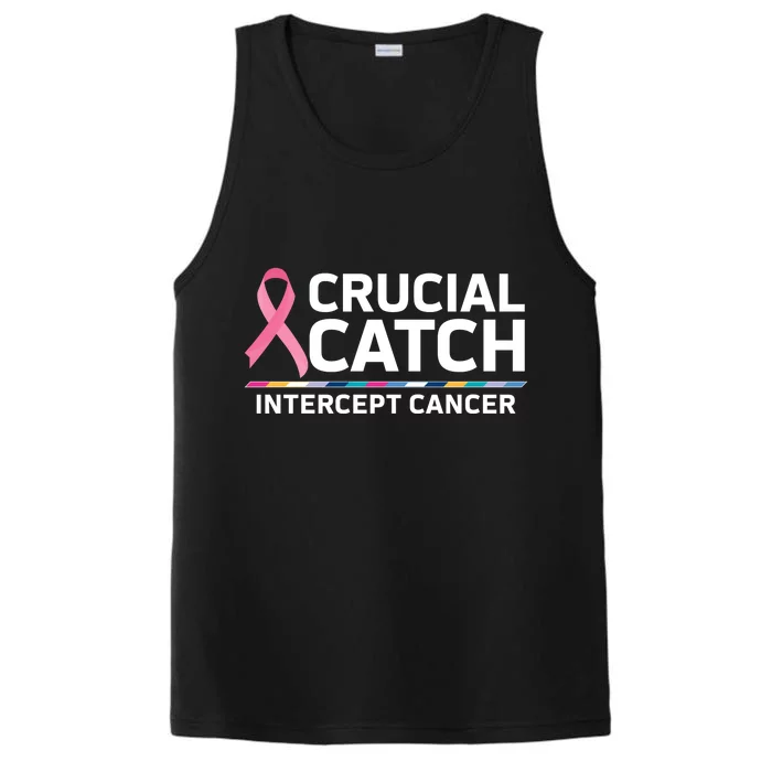 Crucial Catch Intercept Cancer Awareness Performance Tank