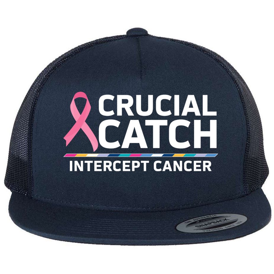 TeeShirtPalace Crucial Catch Intercept Cancer Breast Cancer Awareness Hoodie