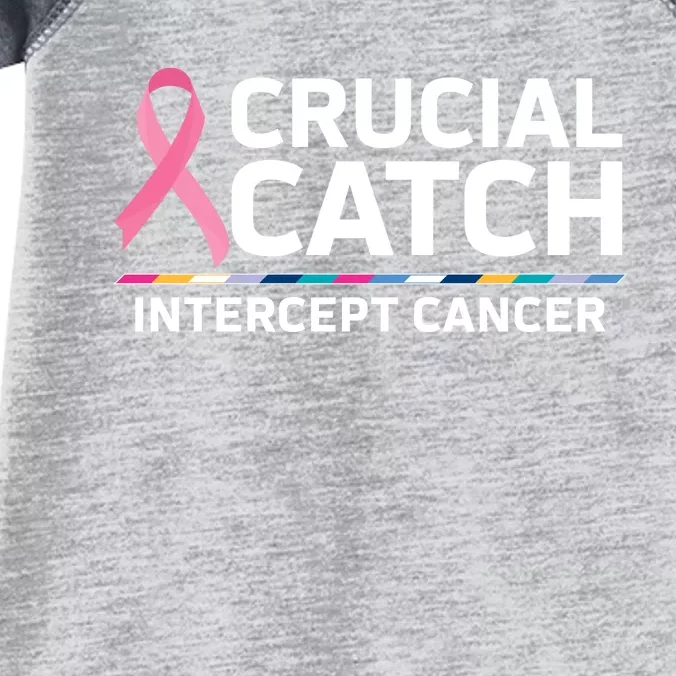 Crucial Catch Intercept Cancer Awareness Infant Baby Jersey Bodysuit