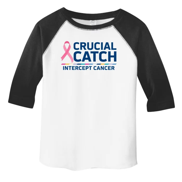 Crucial Catch Intercept Cancer Awareness Toddler Fine Jersey T-Shirt