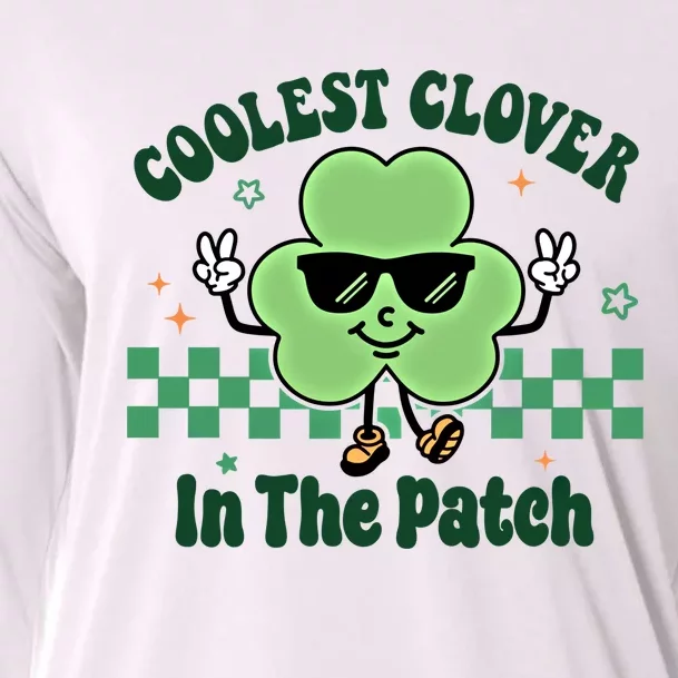 Coolest Clover In The Patch Cute St PatrickS Day Gift Cooling Performance Long Sleeve Crew