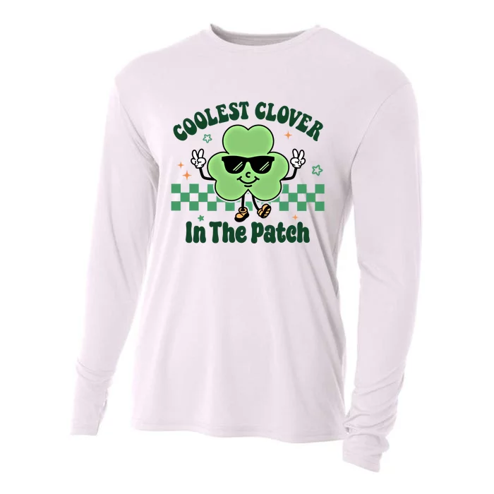 Coolest Clover In The Patch Cute St PatrickS Day Gift Cooling Performance Long Sleeve Crew