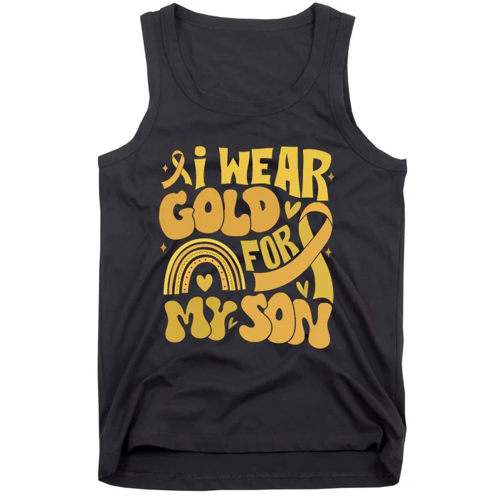 Childhood Cancer I Wear Gold For My Son Tank Top