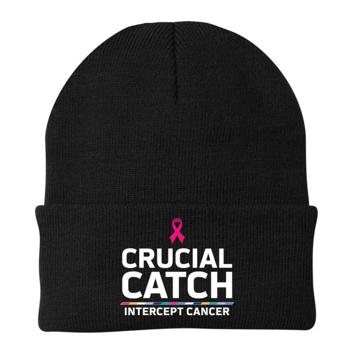 Crucial Catch Intercept Cancer Support Knit Cap Winter Beanie